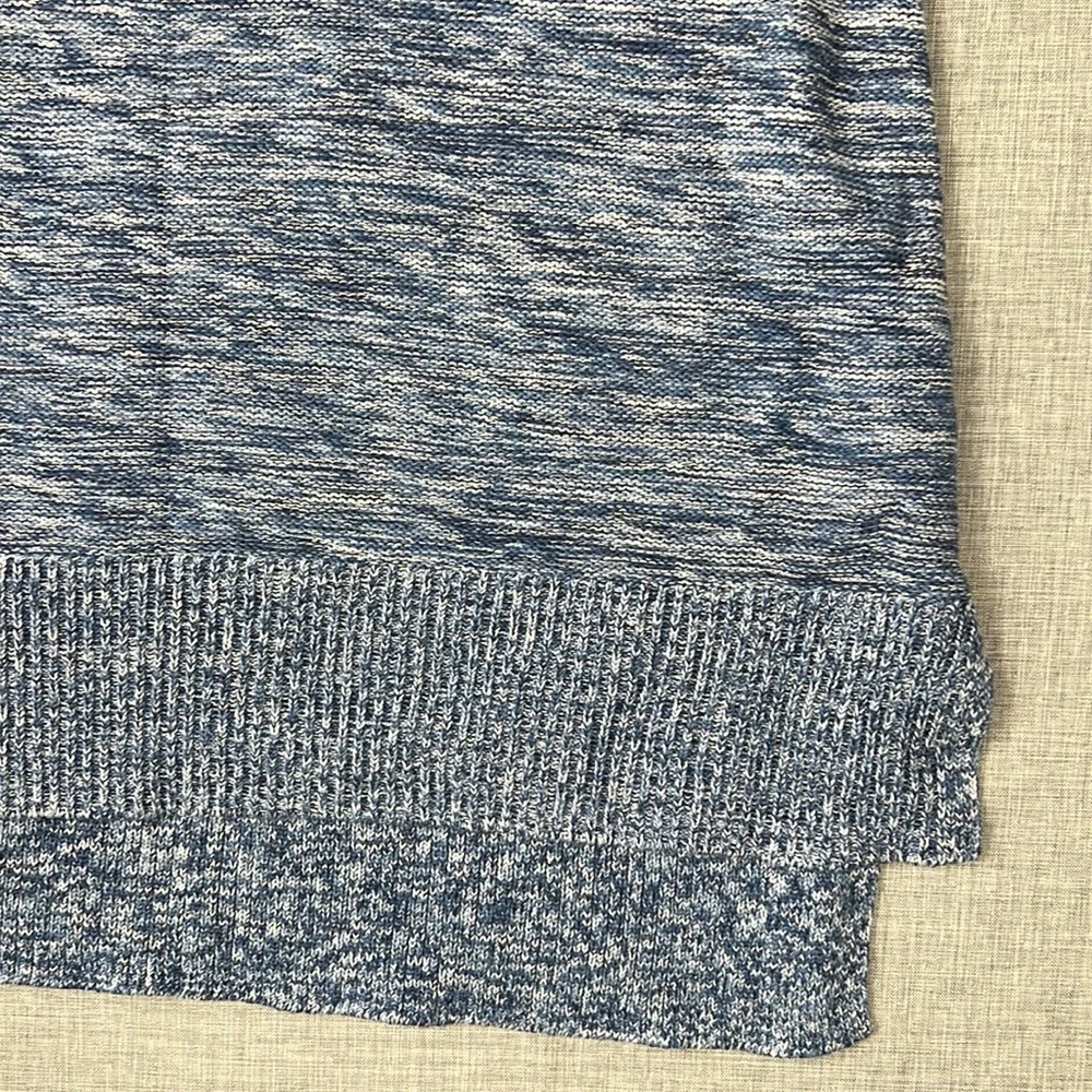 Style & Co Blue Heather High Low Sweater Vest Size Large